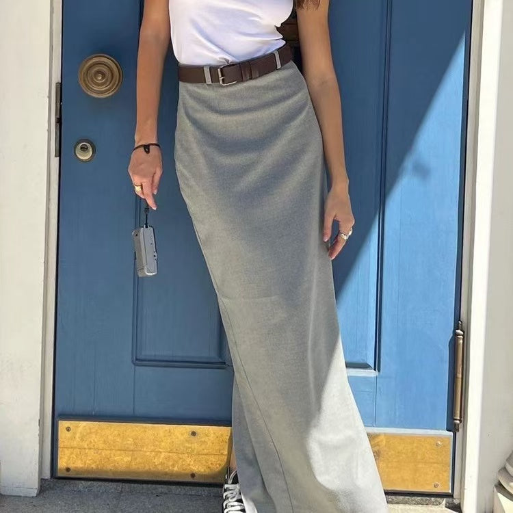 Minimalist High Waist Versatile Skirt