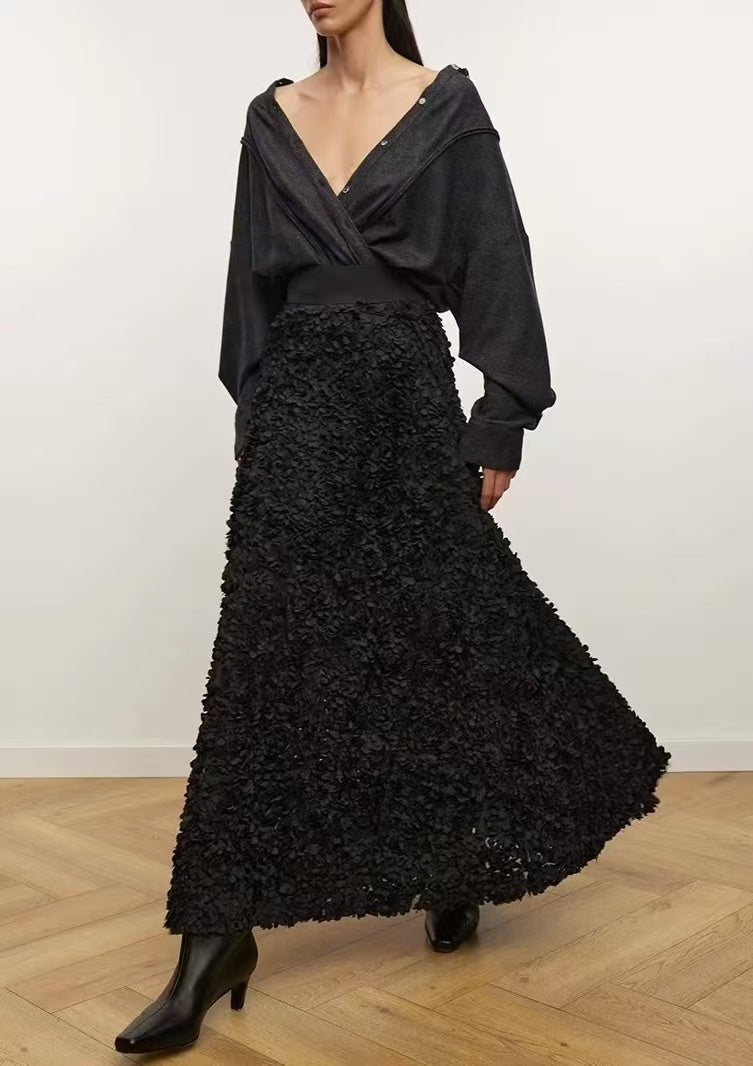 Fashionable High-End Petal-Effect Skirt